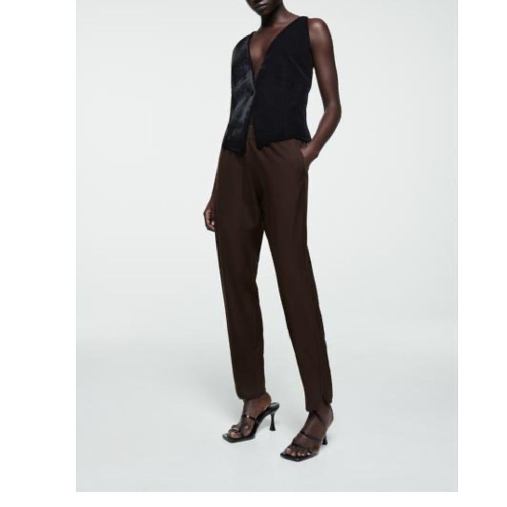 Zara  Combination Velvet Vest.